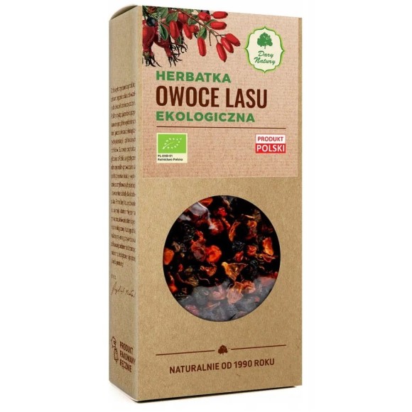 Dary Natury HERBATKA EKO OWOCE LASU 100gDzika róża Bez