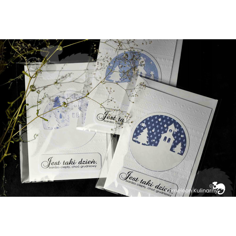 KARTKA OKOLICZNOŚCIOWA handmade WESOŁYCH ŚWIĄT 1sz