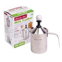 SPIENIACZ UBIJACZ DO MLEKA METALOWY DUŻY 400 ml