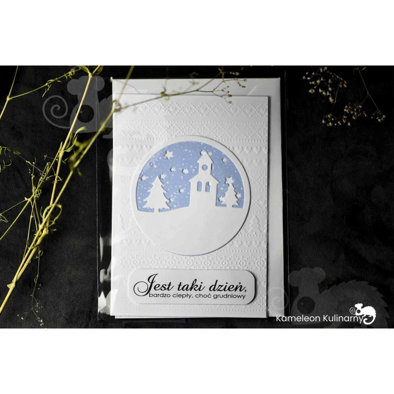 KARTKA OKOLICZNOŚCIOWA handmade WESOŁYCH ŚWIĄT 1sz