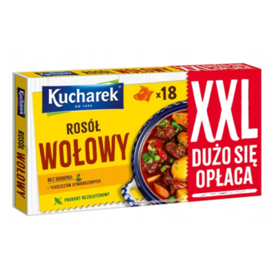 KUCHAREK  ROSÓŁ WOŁOWY bulion do zhup i sosów XXL 180G 18