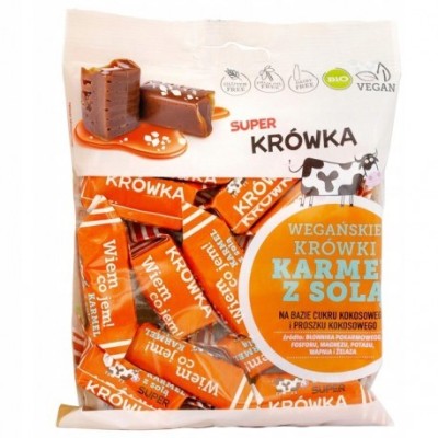 Eko KRÓWKI WEGAŃSKIE KARMEL Z SOLĄ BEZ GLUTENU LAKTOZY 150g