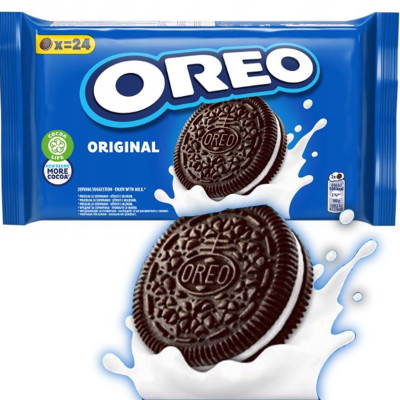 OREO ORIGINAL WANILIOWE z waniliowym kremem wanilia Ciastka 264g