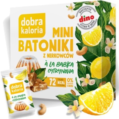 Dobra kaloria MINI BATONIKI ALA BABKA CYTRYNOWA prosty