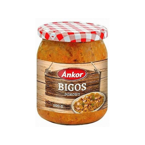 Ankor BIGOS DOMOWY gotowe danie mięsne GOTOWE DO PODGRZANIA 500g SŁOIK