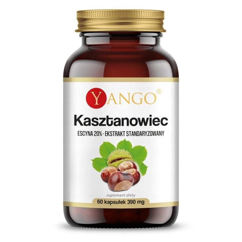 Yango KASZTANOWIEC wsparcie KRĄŻENIE OBŻĘKI NÓG 60 kapsułek