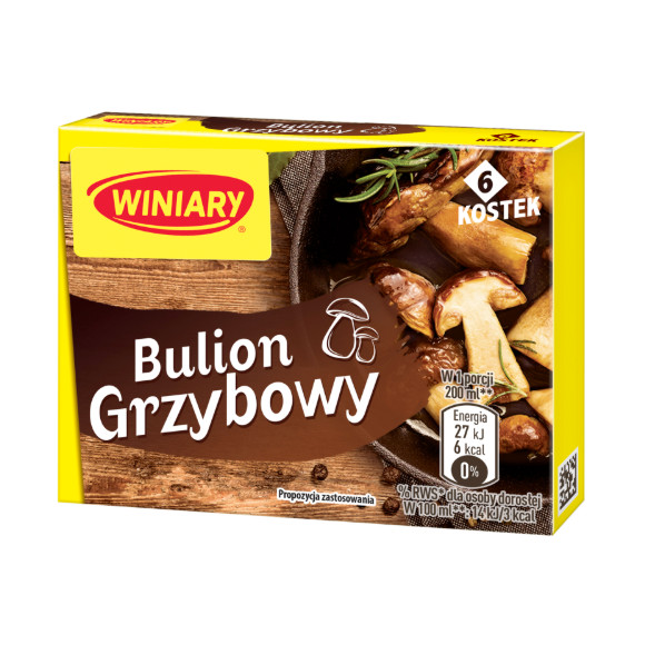 Winiary BULION Z GRZYBAMI LEŚNYMI 60G 6 KOSTEK