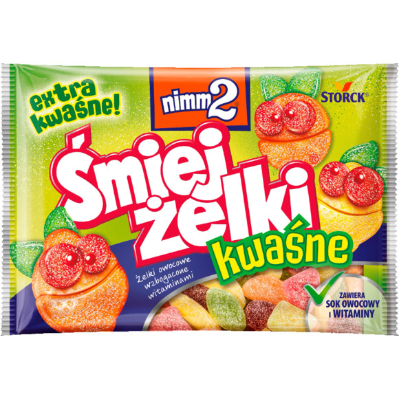 NIMM2 ŚMIEJŻELKI KWAŚNE żelki 90g
