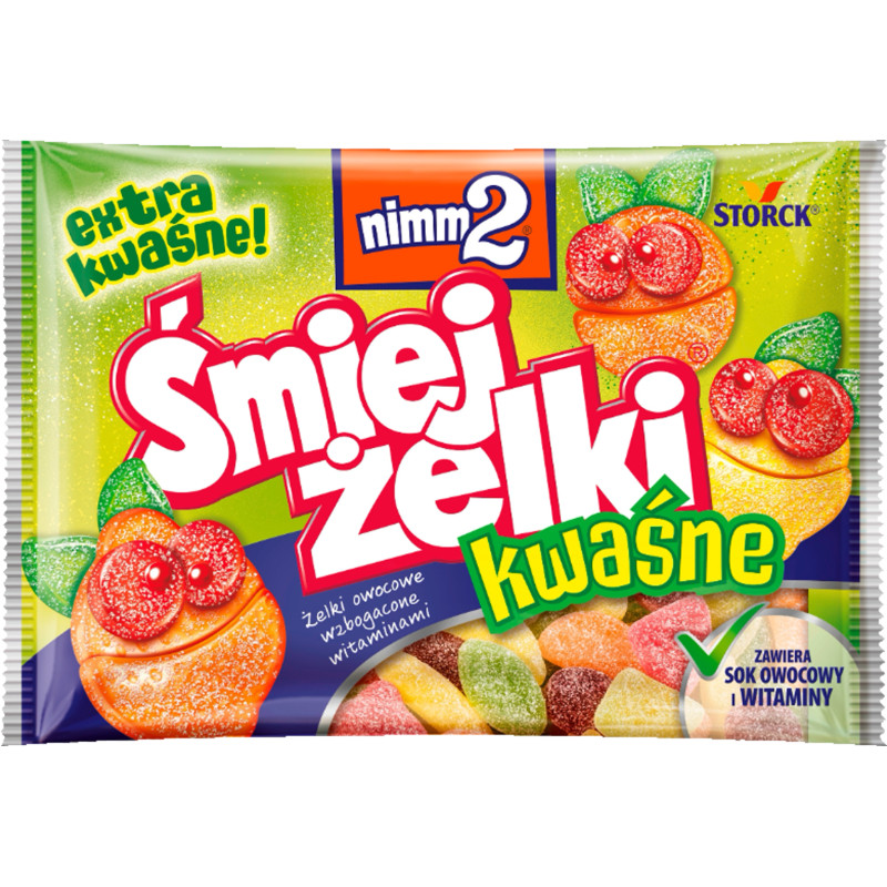 NIMM2 ŚMIEJŻELKI KWAŚNE żelki 90g