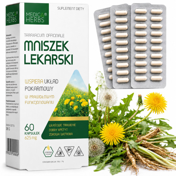 Medica Herbs MNISZEK LEKARSKI wsparcie ODPORNOŚĆ 625MG 60 KAPS
