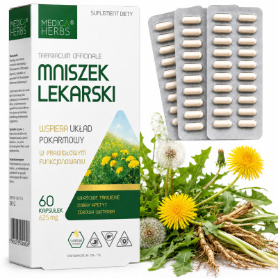 Medica Herbs MNISZEK LEKARSKI wsparcie ODPORNOŚĆ 625MG 60 KAPS