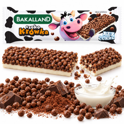 BAKALLAND BATON CZOKO KRÓWKA DLA DZIECI 25G