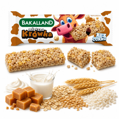 BAKALLAND BATON MLECZNA KRÓWKA DLA DZIECI 25G