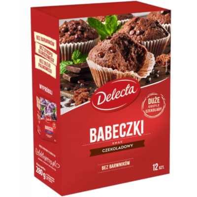 Delecta BABECZKI czekoladowe SMAK CZEKOLADOWY na 12 sztuk