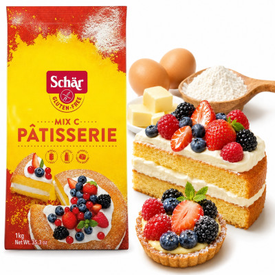 SCHAR MIX C - MIX PÂTISSERIE MĄKA BEZGLUTENOWA DO WYPIEKU CIAST 1KG