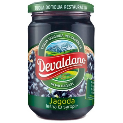 Devaldano JAGODA LEŚNA W SYROPIE 280g