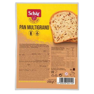 Schar CHLEB PAN MULTIGRANO WIELOZIARNISTY BEZGLUTENOWY 250 G