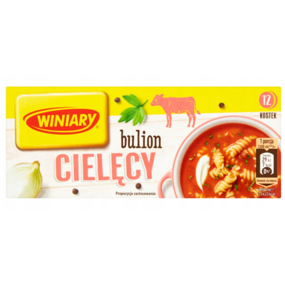 Winiary BULION CIELĘCY kostka rosołowa bulionowa 120G 12