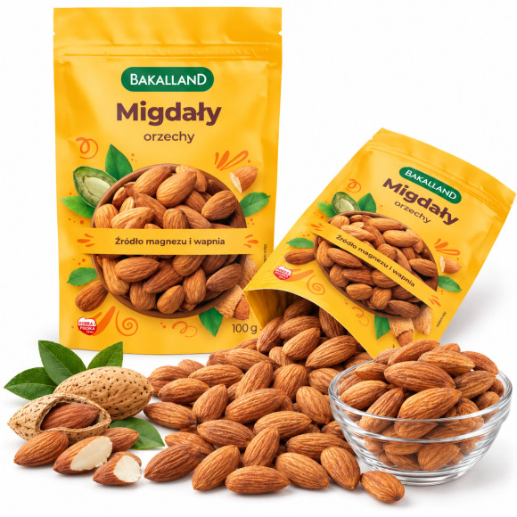 Bakalland MIGDAŁY całe orzechy 100g