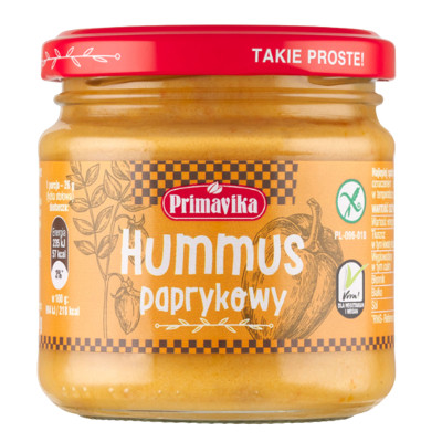 Primavika HUMMUS PAPRYKOWY bez glutenu 160g