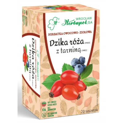 Herbapol DZIKA RÓŻA z TARNINĄ herbata owocowo ziołowa 20szt x 3g