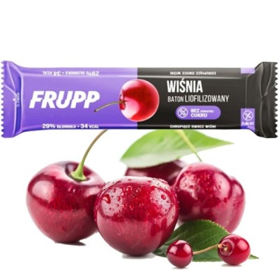 CELIKO FRUPP BATON bez cukru bez glutenu WIŚNIA 10g aż 29%