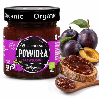 Runoland POWIDŁA ŚLIWKOWE ekologiczne organiczne 230g