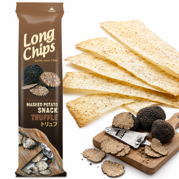 Long Chips CHIPSY TRUFLOWE smak TRUFLI EXTRA CIENKIE DŁUGIE 75G