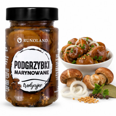 Runoland PODGRZYBKI MARYNOWANE tradycyjne grzyby 220G