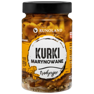 Runoland KURKI MARYNOWANE tradycyjne grzyby 220G