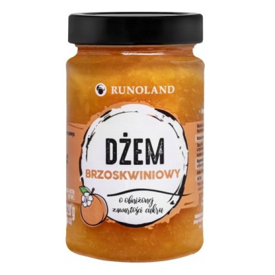 Runoland DŻEM BRZOSKWINIOWY niskosłodzony 220g