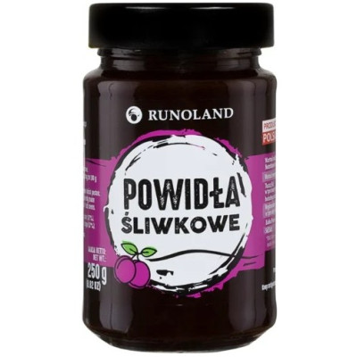 Runoland POWIDŁA ŚLIWKOWE śliwki 250G