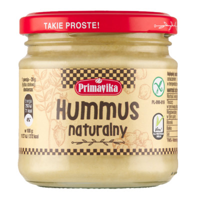 Primavika HUMMUS NATURALNY bez glutenu 160g