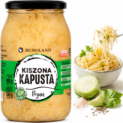 Runoland KAPUSTA KISZONA vegan kiszonka z kapusty do surówek 900g