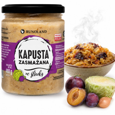 Runoland KAPUSTA ZASMAŻANA ze ŚLIWKĄ 480G