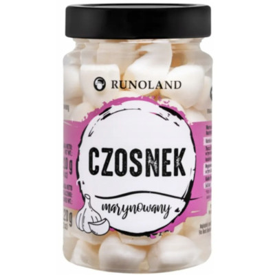 Runoland CZOSNEK MARYNOWANY klasyczny do potraw z grilla kanapek 210g