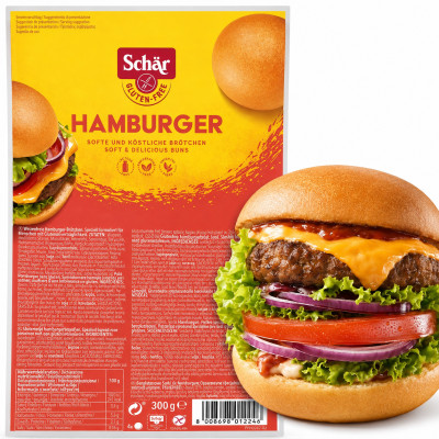 Schar HAMBURGER BUŁKI do hamburgerów ROLLS BEZGLUTENOWE 4x75G 300G