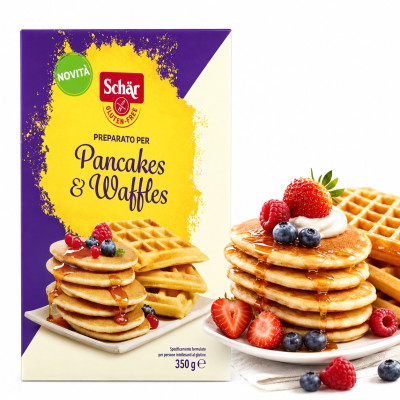 Schar BEZGLUTENOWA MĄKA MIESZANKA DO NALEŚNIKÓW GOFRÓW PANCAKES 350G