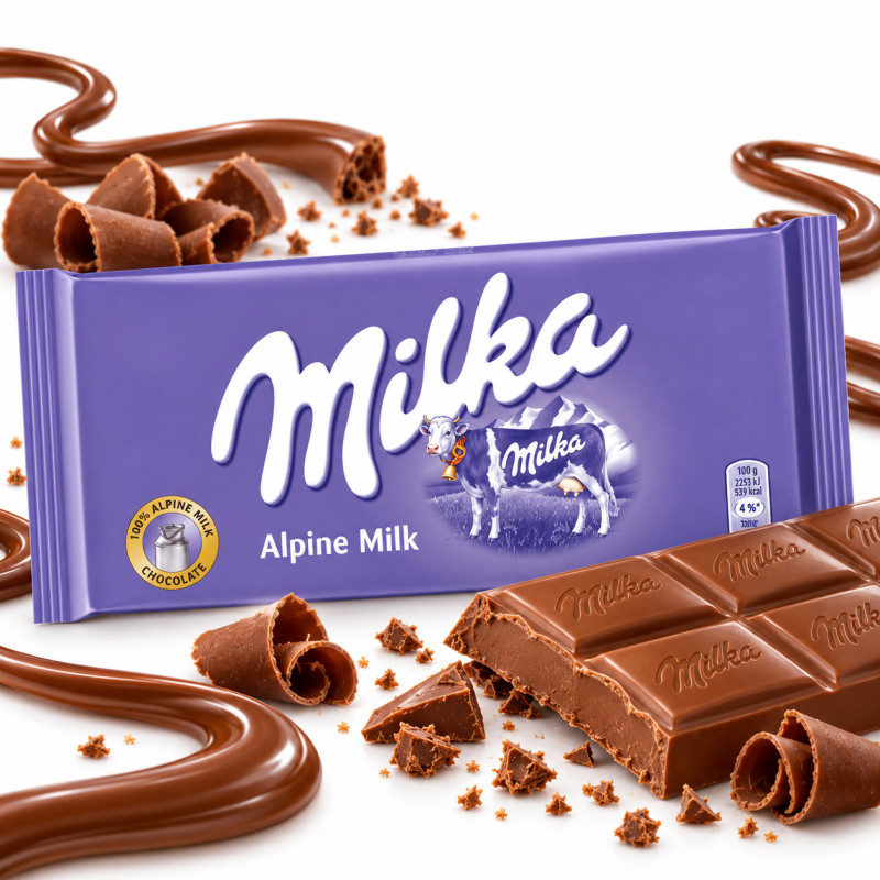 Milka CZEKOLADA MLECZNA ALPINE MILK 90G