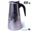 KAWIARKA EKSPRES DO KAWY KAFETERKA stalowa srebrna 450 ml 2-3 kawy KM0662 KAWIARKA EKSPRES DO KAWY KAFETERKA stalowa srebrna 450 ml 2-3 kawy KM0662