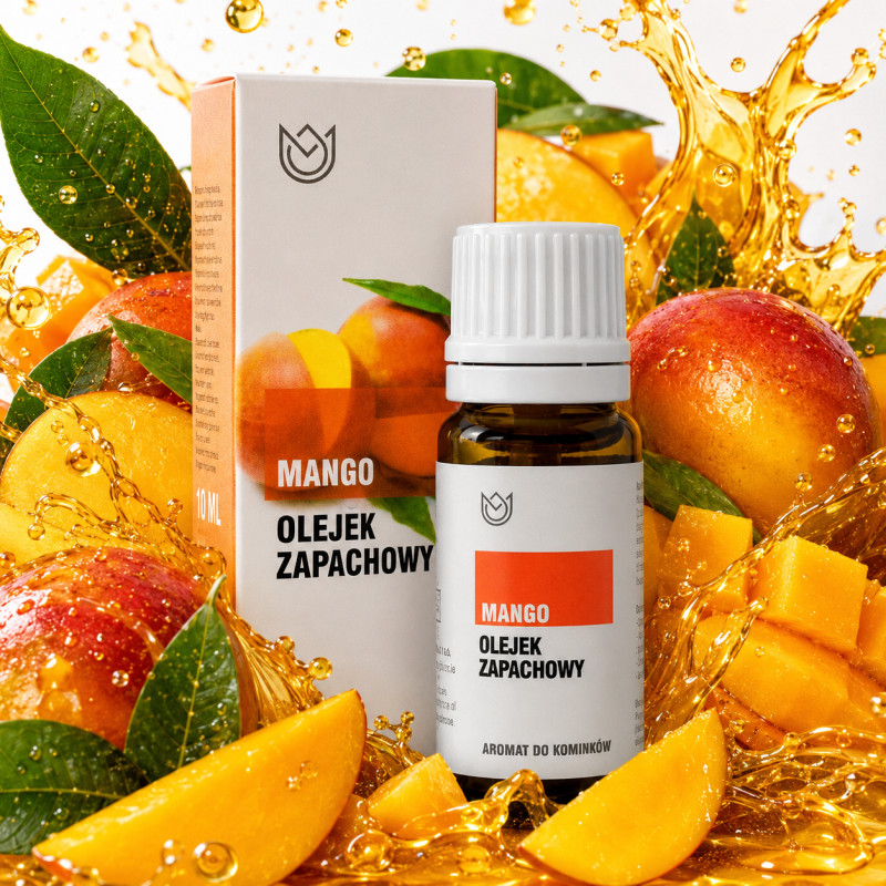 OLEJEK ZAPACHOWY ETERYCZNY MANGO 10ml ORZEŹWIENIE tropikalny zapach