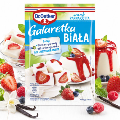 Dr.Oetker GALARETKA BIAŁA PANNA COTTA 70G tylko 113kcal w porcji