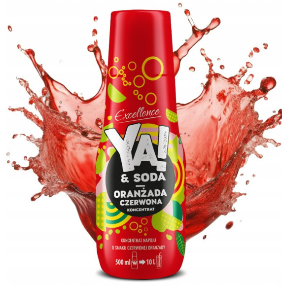 YA!&SODA Classic KONCENTRAT NAPOJU o smaku CZERWONEJ ORANŻADY 500ml na 10L
