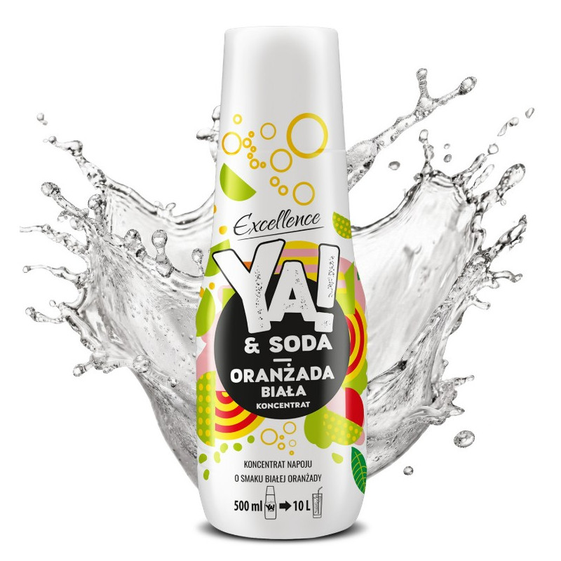 YA!&SODA Classic KONCENTRAT NAPOJU o smaku BIAŁEJ ORANŻADY 500ml na 10L