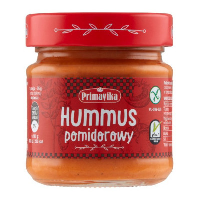 Primavika HUMMUS POMIDOROWY bez glutenu 160G