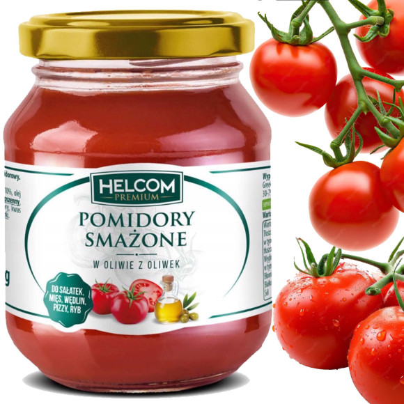 Helcom SOS Z POMIDORÓW SMAŻONYCH Z OLIWĄ Z OLIWEK 314G PREMIUM Hiszpania