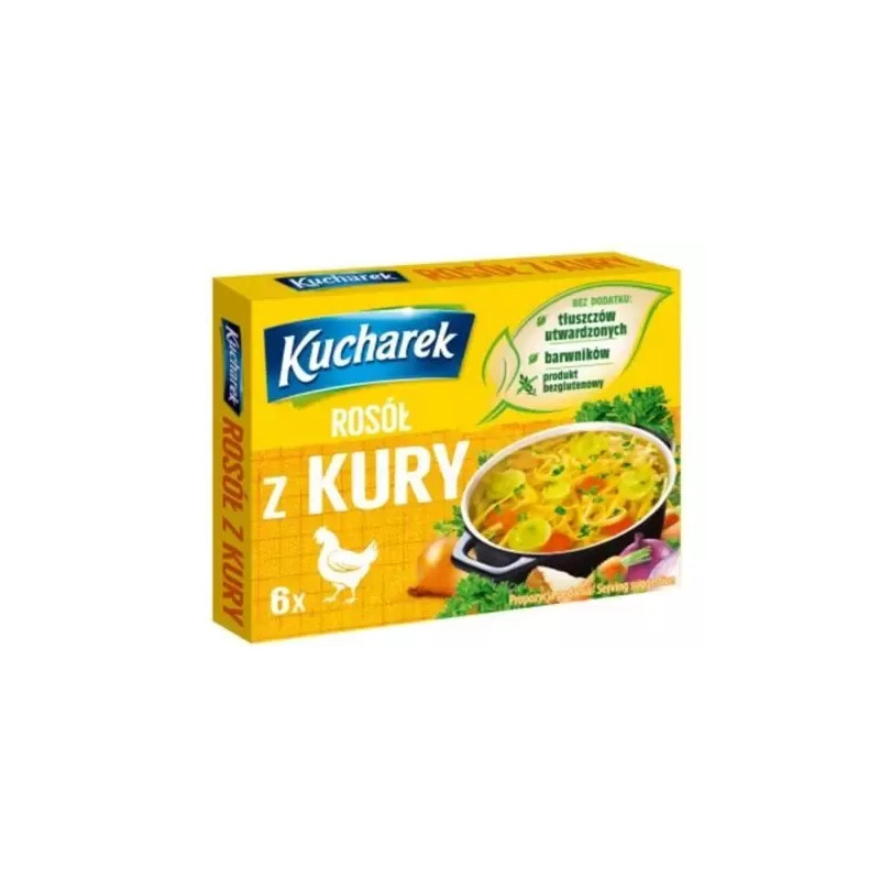 Kucharek KOSTKA ROSOŁOWA ROSÓŁ Z KURY 60g bez glutenu