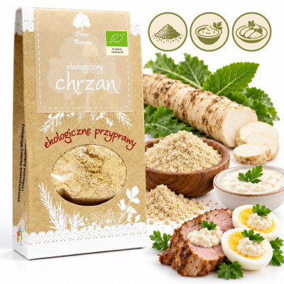 Dary Natury CHRZAN SUSZONY mielony EKO 40g przyprawa