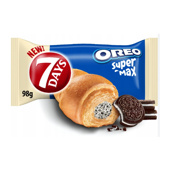 7Days  CROISSANT SUPER MAX OREO 98G ROGAL Z NADZIENIEM OREO