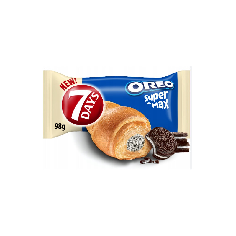 7Days  CROISSANT SUPER MAX OREO 98G ROGAL Z NADZIENIEM OREO